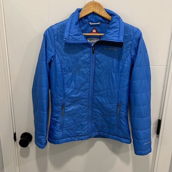 🏁 Columbia Omni Heat blue  jacket size small - Picture 2 of 10